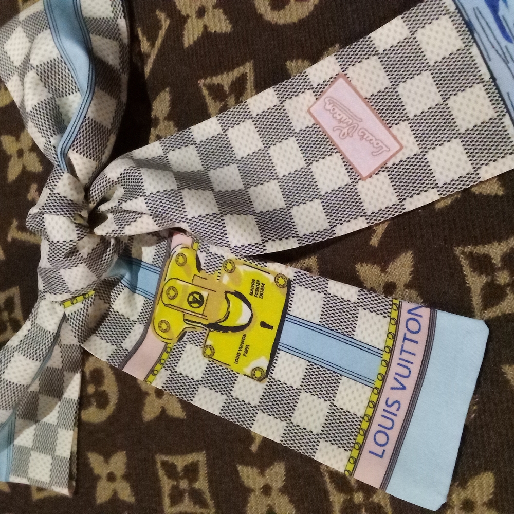 Checkered Key & Card Holder